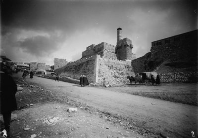 A Dávid-citadella és a Jaffa-kapu környéke 1898-ban