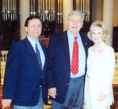 Emlékezetes találkozás: Cliff Barrows és felesége Ann Prince a Samford University, Birmingham/USA kápolnájában (2002)