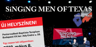 A Singing Men of Texas Budapesten – új helyszín!