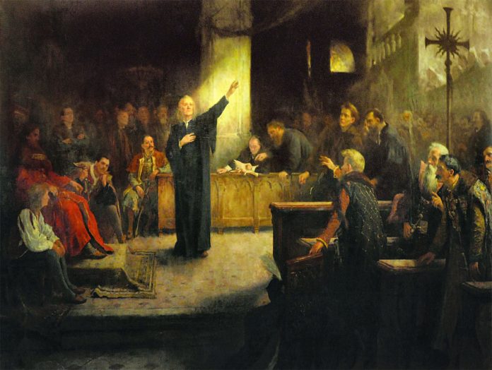 KörösFői-Kriesch Aladár festménye az 1568. évi Tordai országgyűlésről