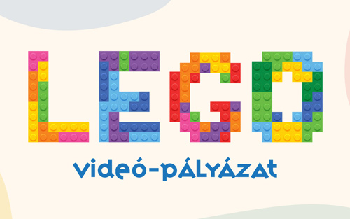 LEGO videó-pályázat felirat legó építőkockákból