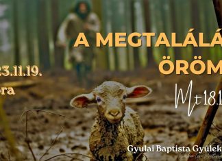 2023. nov. 19. – A megtalálás öröme – Kiss Tibor Péter – Gyula