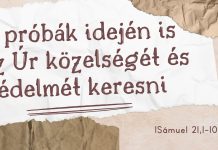 2024. 09. 22. – A próbák idején is az Úr közelségét és védelmét keresni – Sámuel első könyve 21,1-10 – Paróczi Zsolt – Szigetszentmiklós