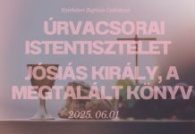2025.06.01 – Jósiás király – A megtalált könyv – Makra Zsolt – Nyírbátor