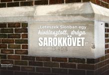 Leteszek Sionban egy kiválasztott, drága SAROKKÖVET – Nagy Kornél – Bp. Rákoskeresztúr