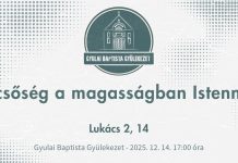 2025. 12. 14. – Karácsonyi koncert – Dicsőség a magasságban Istennek – Papp Barnabás – Gyula