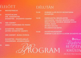 ELHÍVVA, BETÖLTVE, KIKÜLDVE – Országos Baptista Női Konferencia – Program