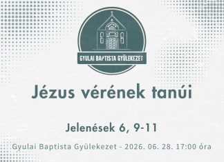 2026. 06. 28. – Jézus vérének tanúi – Papp József Barnabás – Gyula