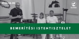 2026. 06. 28. – Bemerítési istentisztelet – Bacsó Benjámin – Veresegyház