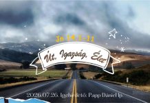 Út, Igazság, Élet (János 14,1-11) – Papp Dániel (2026.07.26.) – Nyíregyháza