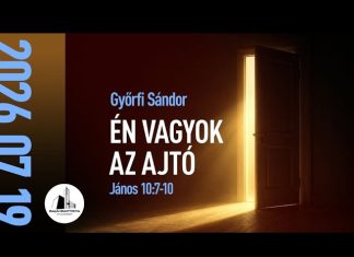 2026. 07. 19. – Győrfi Sándor: Én vagyok az ajtó – Baja
