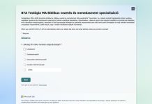 Biblikus vezetés és menedzsment specializáció – kérdőív