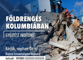 Segítsük együtt a kolumbiai földrengés túlélőit!