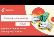 Kapcsolatom a pénzhez – Merényi Zoltán – 2026.08.09. – Székesfehérvár