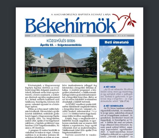 Békehírnök 2026. március 22.
