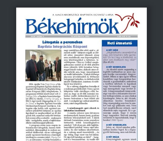 Békehírnök 2026. május 3.