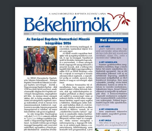 Békehírnök 2026. május 31.