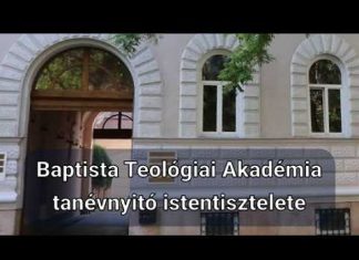2026. 09. 13. Baptista Teológiai Akadémia tanévnyitó istentisztelete – Varga László Ottó – Budapest