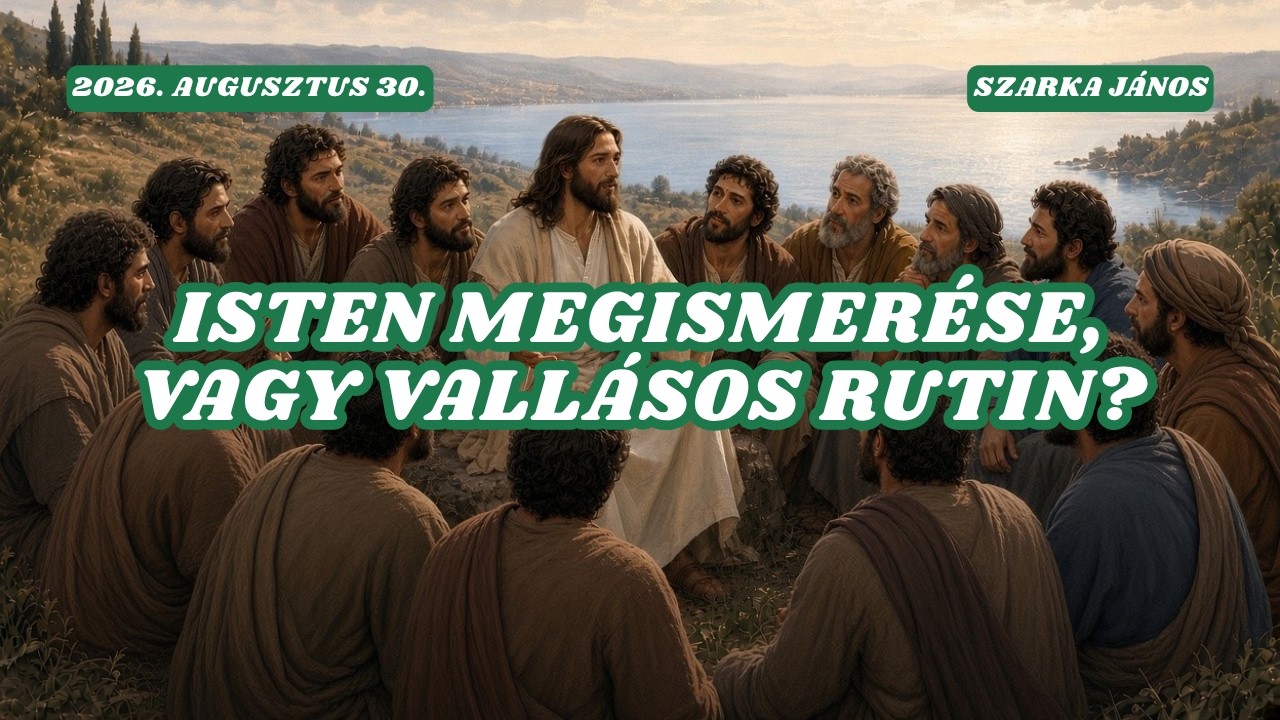 2026. 08. 30. – Szarka János – Isten megismerése, vagy vallásos rutin? – Debrecen Új Remény