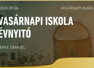 Vasárnapi iskola évnyitó – Koncsárd Balázs – 2026.09.06. – Bp. Wesselényi utca