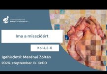 Ima a misszióért – Merényi Zoltán – 2026.09.13. – Székesfehérvár