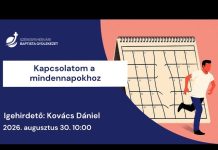 Kapcsolatom a mindennapokhoz – Kovács Dániel – 2026.08.30. – Székesfehérvár